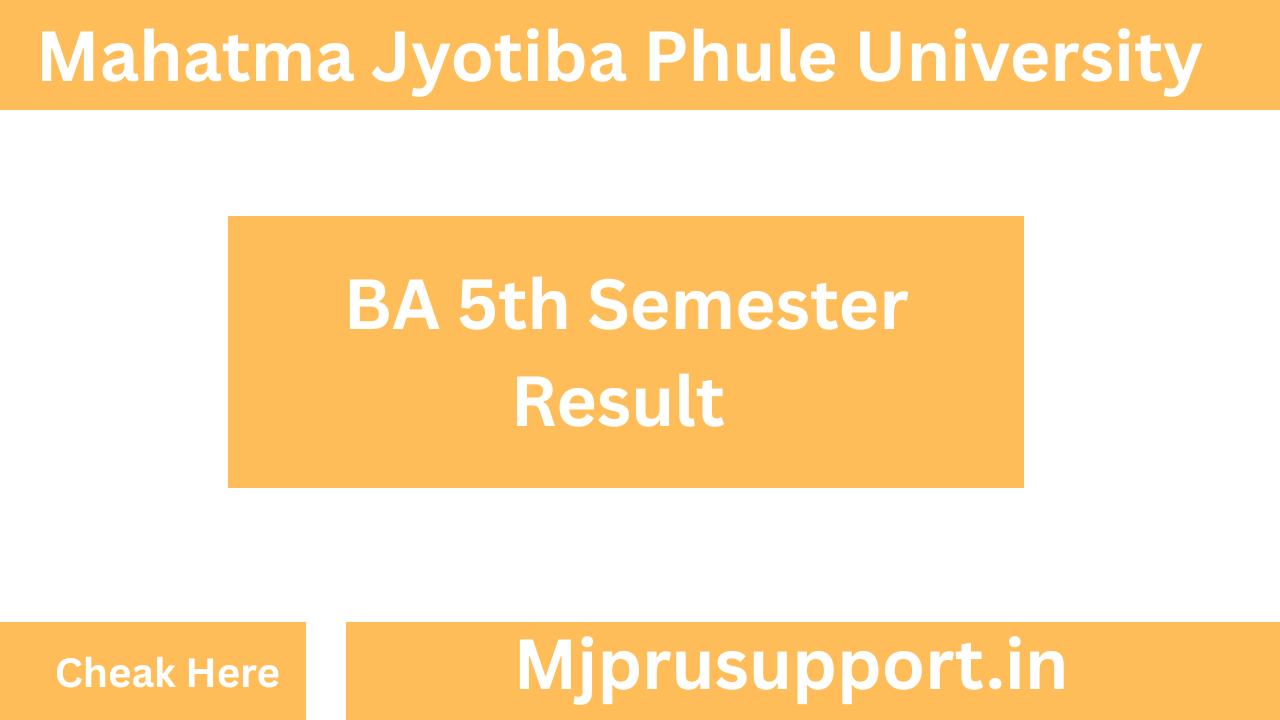 MJPRU BA 5th Semester Result