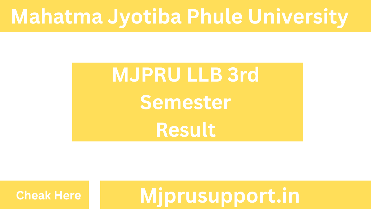 MJPRU LLB 3rd Semester Result